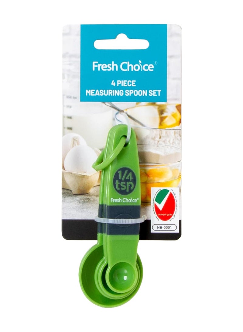 fresh choice مجموعة ملاعق قياس 4 قطع من فريش تشويس - Image 1